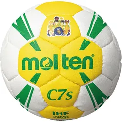 molten H00C1300-YW-HS Indoor/Outdoor harzfreier Handball Gr. 00 gelb/weiß/grün