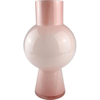Dekovase AM DESIGN "aus roséfarbenem Glas", rosa, B:17cm H:31cm, Glas, Vasen, verleiht einen sanften Farbakzent