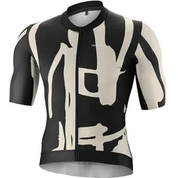 Gonso, Herren, Velotrikot, Road Print (L), Schwarz, Grau