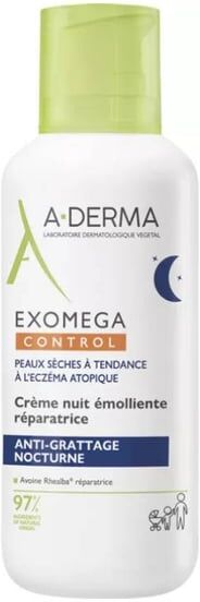 A Derma A-Derma Exomega Control Creme de Noite Emoliente 400ml