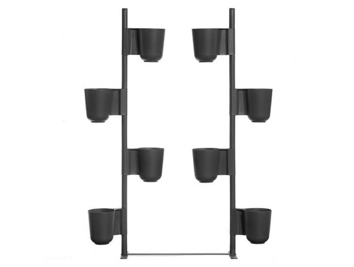 Gaber Gufo Planters Kit 1 – Raumtrenner mit Pflanzengefässen 145x190 cm, Schwarz, Neu