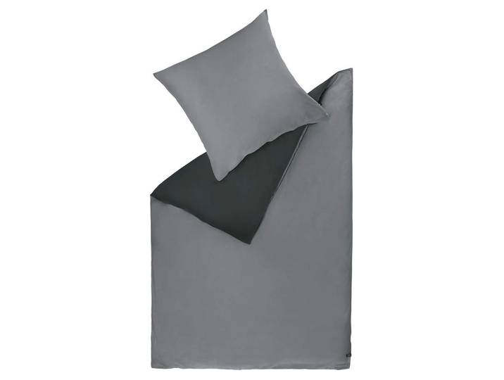 Schöner Wohnen Renforcé Bettwäsche Play, Anthrazit, 200x200 cm, Heimtextilien, Bettwäsche & Leintücher, Bettwäsche