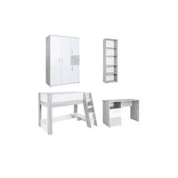 Kinderzimmer 4er-Set  Bennet , holzfarben , Maße (cm): B: 511 H: 188