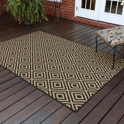 Style Haven Marianna Geometric Diamond Indoor Outdoor Rug