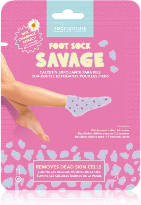 IDC Institute Foot Sock Savage exfoliating mask for legs 1 pc