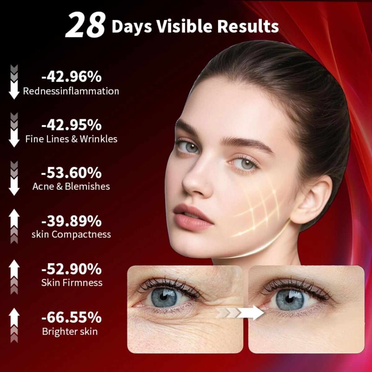 INF E100B-2 Silikon LED-Phototherapie-Gesichtsmaske für Zuhause – Mehrwellenlängen, leichtes Silikon, Type-C-Ladung