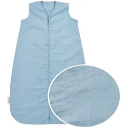 Meyco Baby Sommerschlafsack mit Leinen 0.5 TOG, hellblau, 110