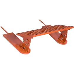 HEUEL Dachtrittsystem BibStep Langrost - dunkelbraun