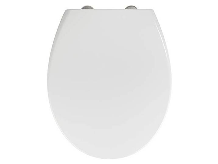 WENKO WC-Sitz Delos Family mit integriertem Kindersitz und Absenkautomatik, hygienischer Toilettensitz für Familien, mit Fix-Clip Befestigung, aus antibakteriellem Duroplast, Weiß