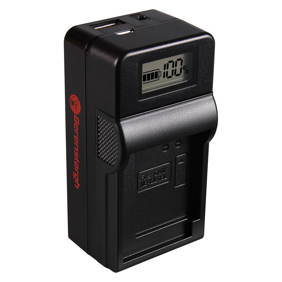 Berenstargh Synchron USB Ladegerät f. Canon NB12L NB13L Legria Mini X NB12L NB13L PowerShot G1 X Mar (Kamera Akku Ladegerät) (61064495)