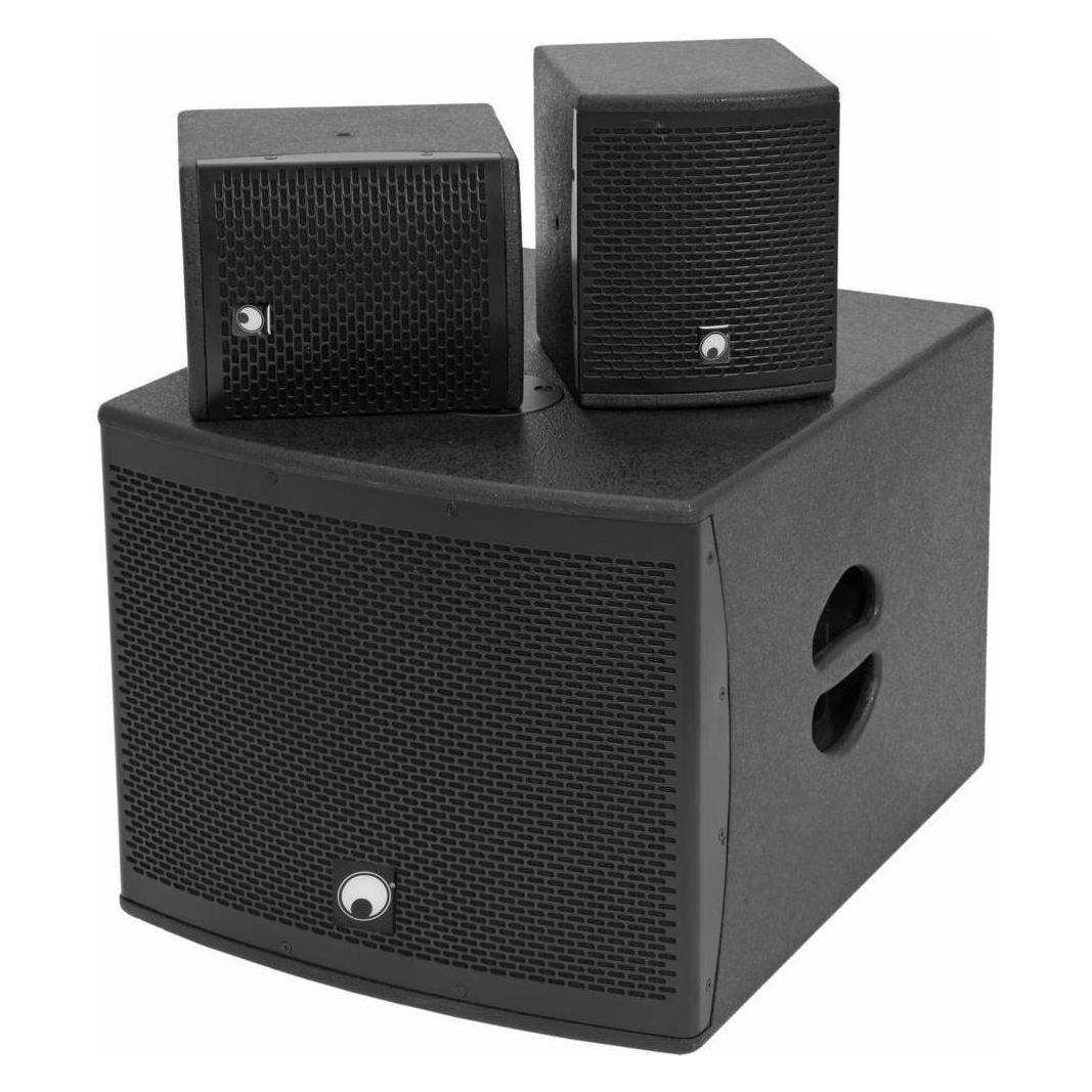 Omnitronic Molly-12A Aktives PA-Lautsprecher-Set inkl. Subwoofer, Bluetooth (20000727)