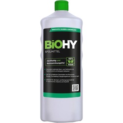 BiOHY Spülmittel (1l Flasche) | Frei von schädlichen Chemikalien & biologisch abbaubar | Glanz- & Fettlöseformel