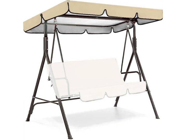 Toile de remplacement pour balancelle - Toile Oxford imperméable - Résistant aux UV - Dimensions 75x52x6in
