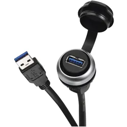 Lütze USB 3.0 Einbaudose, Elektronikkabel + Stecker