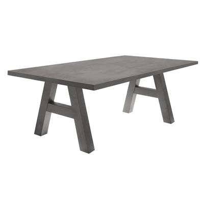 Esstisch MÄUSBACHER "Mister", grau (tischplatte: graphitfarben), B:200cm H:75cm T:100cm, Tische, Esstisch, Gestell in A-Form