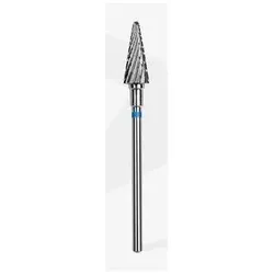 Staleks, Nagelpflegegerät Zubehör, Nail Acrylic Gel Polygel Cone Blue Carbide Drill Bit 6/14mm