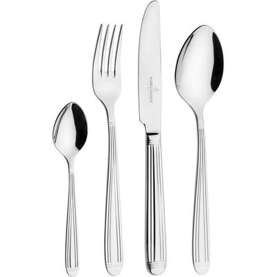 Besteck-Set "Marina", silber (silberfarben), 24 Stk., Edelstahl, PICARD & WIELPÜTZ SOLINGEN, Essbesteck-Sets, mit Klappetui