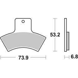 SBS Bremsbelag 755SI Offroad Sinter