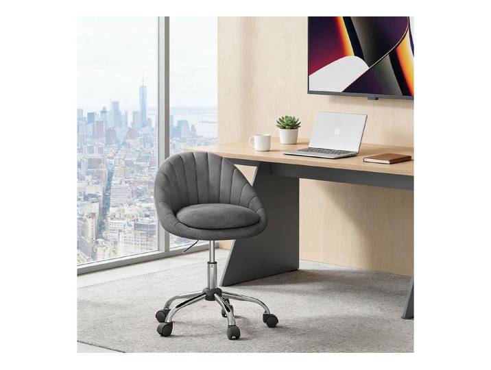 ANYSUN Drehstuhl Samt Polsterstuhl höhenverstellbar 360° drehbar Bürostuhl Home Office (Einzelstuhl), Samt Komfort, drehbar, ideal für Home Office und Schminktisch Nutzung