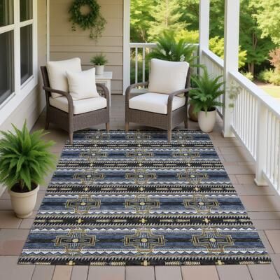 Addison Rugs Machine Washable Indoor/ Outdoor Modern Silt Chantille Rug