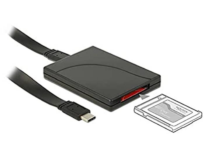 Delock USB-C kaartlezer voor CFexpress geheugenkaarten