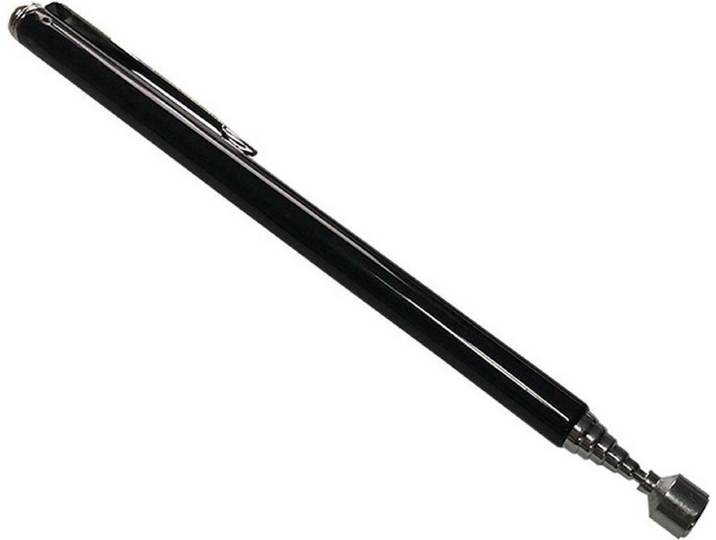 *** Zwarte Telescopische Magneet Pen Met Clip - Pick Up Tool - van Heble® ***