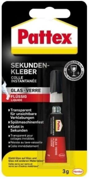 Pattex Sekundenkleber Glas flüssig 3g (PSV1C)