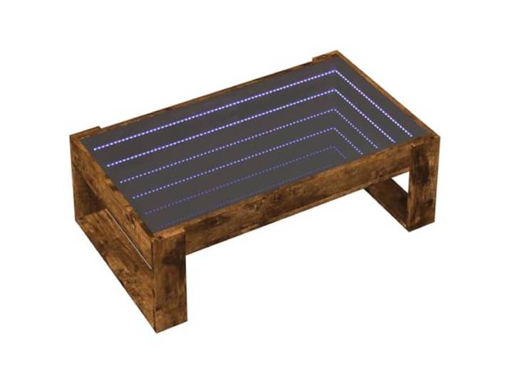 vidaXL Couchtisch mit Infinity-LED Räuchereiche 90x53x30 cm