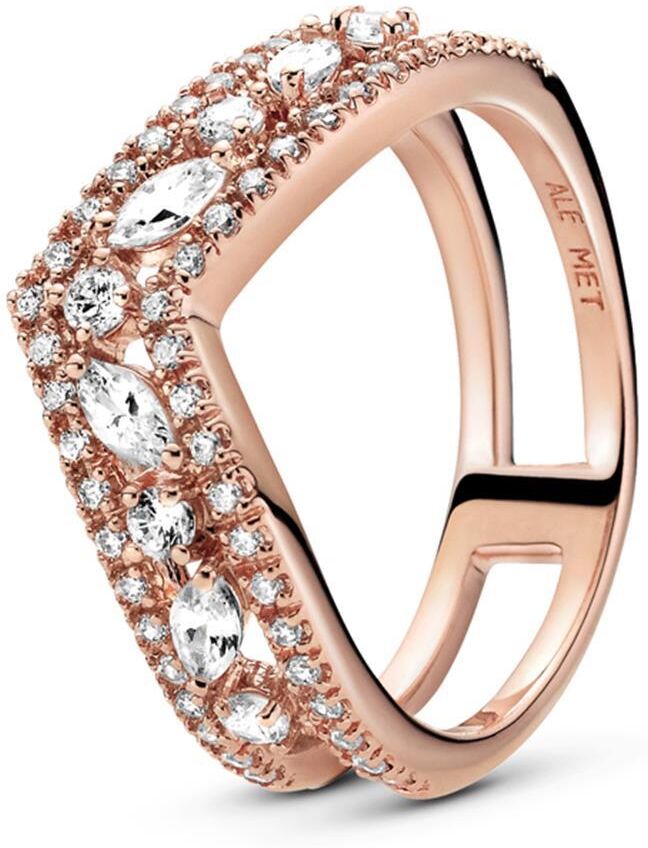 PANDORA Wishbone Ring für Damen, ROSE rosé