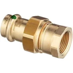 Viega, Rohrverbindungstechnik, Verschraubung Profi-/Sanpress RG IG m SC-Cont. flachdichtend 15mmx3/4 (Pressverbindung)