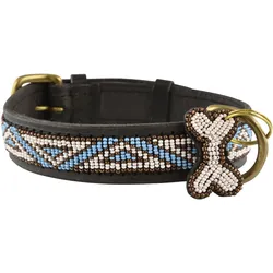 Kampuni Hundehalsbånd Kabaka sky mini, 38x1,9 cm (Hund), Halsband + Leine