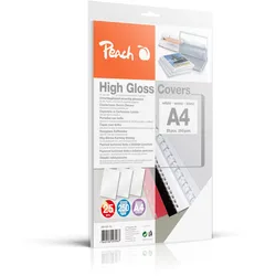 Peach Deckblätter A4 | 250g/m2 | 25 Stück | weiss | PB100-16