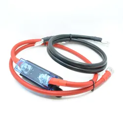 CamperPower Anschlusskabel Wechselrichter 35mm2 100cm mit 150A Sicherung M8/M10 Ringkabelschuhe