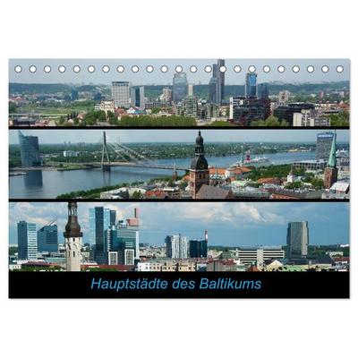 Hauptstädte des Baltikums (Tischkalender 2027 DIN A5 quer), CALVENDO Monatskalender