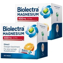 Biolectra® MAGNESIUM 400 mg ULTRA Direct Doppelpack 2X60 St