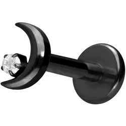 Titan Labret mit Innengewinde MOND + KRISTALL