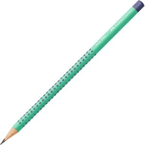 Faber-Castell Bleistift Grip 2001 Buzzing Blue, Härte B, mit Grip-Zone