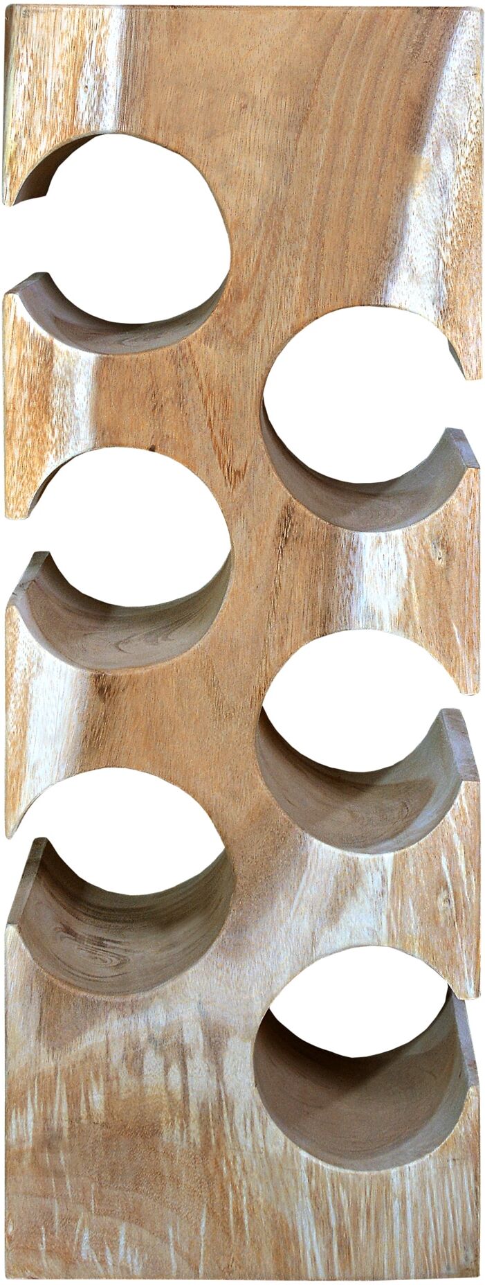 Weinregal SIT "Garni Weinregal aus Suarholz im originellen Naturdesign", beige (natur), B:18cm H:56cm T:21cm, Massivholz, Regale, Weinregal, Für 6, 8 oder 10 Flaschen – je nach Ausführung natur B/H/T: 18cm x 56cm x 21cm, Für 6 Flaschen
