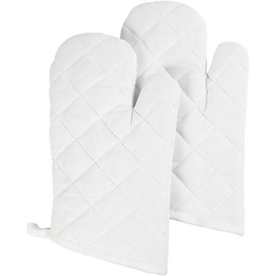 Creativ Company Küchentextilien Grillhandschuh, weiß, 18x28cm, 145g, 2er Set Kreativ Box
