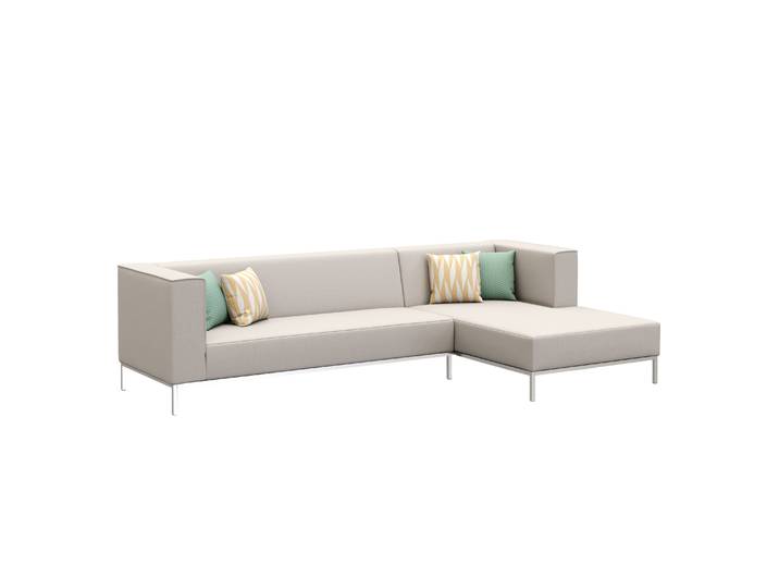 Ecksofa ALEXANDER rechts beige