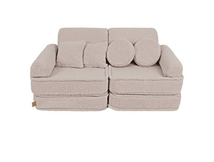 Canapé modulable enfant en peluche 10 pcs