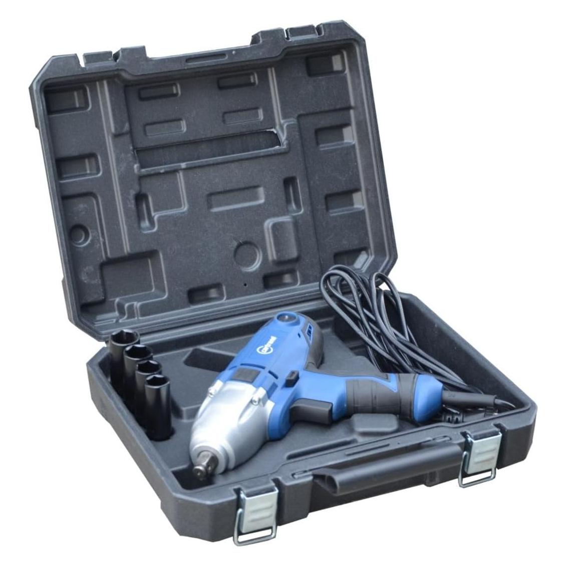 Cartrend Slagmoersleutel Expert 230 V krachtige 800 W motor, max. draaimoment: 450 Nm blauw (Schlagschrauber) (11252)