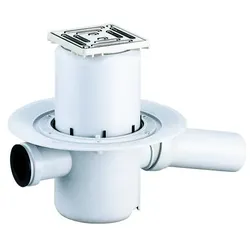 DALLMER Bodenablauf 46 SE, Zulauf DN 40, DN 50, 100 x 100 mm 460127