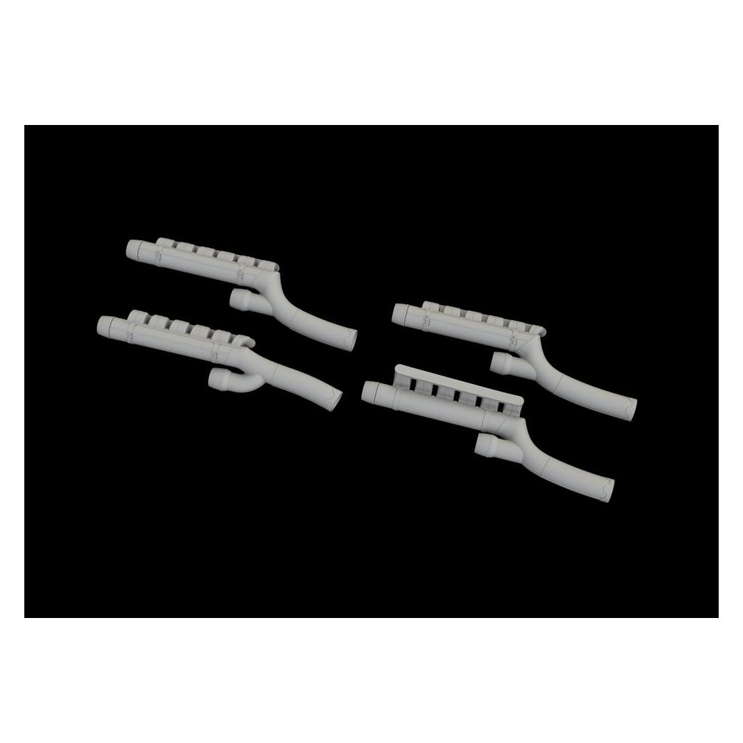 Eduard Bf 110G-4 exhaust stacks for (648606)