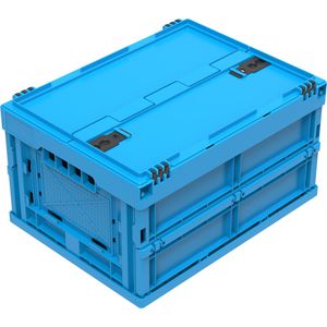 Walther Klappbox Falter 4322 V1 DL, 19 Liter, mit Deckel, blau, 40 x 30 x 23 cm