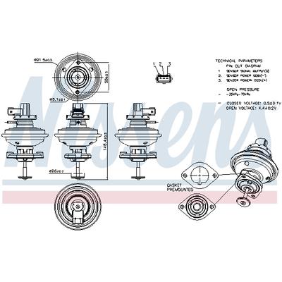 NISSENS AGR-Ventil 98208 für BMW MINI