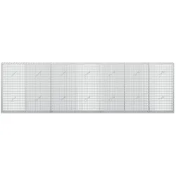 vidaXL, Steinkorb, Gabion mit 3,5 mm Draht und 5x2,5 cm Maschen 350x20x100 cm