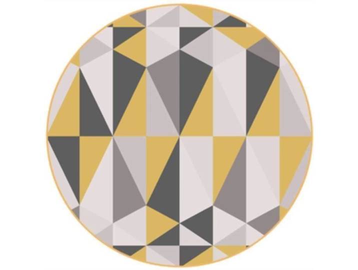 Tapis rond salon - Aueq - chambre 160cm tapis imprimé 3d motif géométrique antidérapant motif géométrique polyester