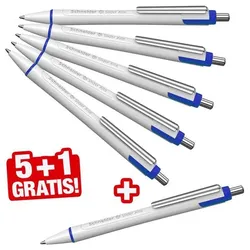 Schneider Kugelschreiber »Slider Xite« dokumentenecht 6 Stück (5+1 Gratis) silber
