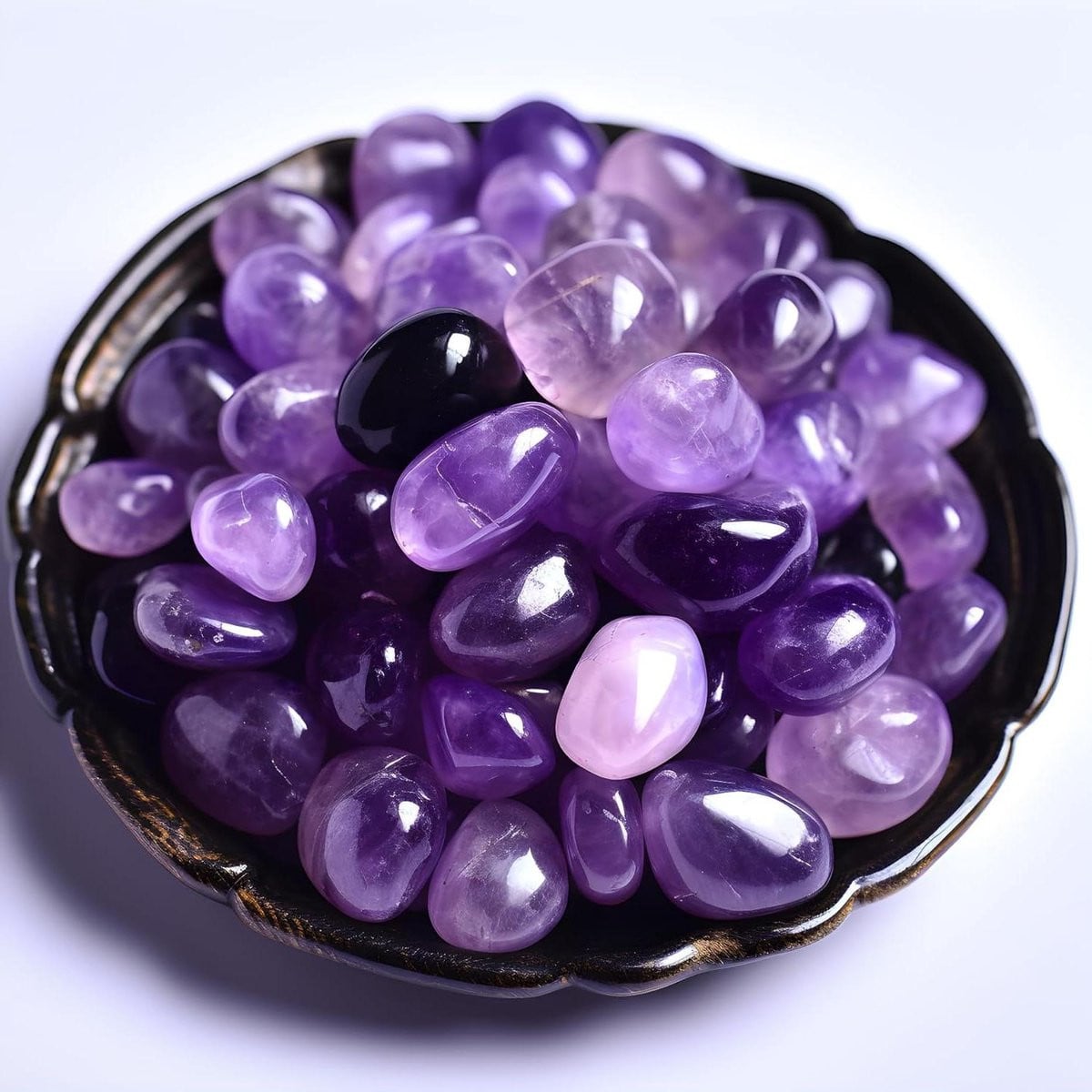 Amethist kristal gepolijste edelsteen paars 10 ounces